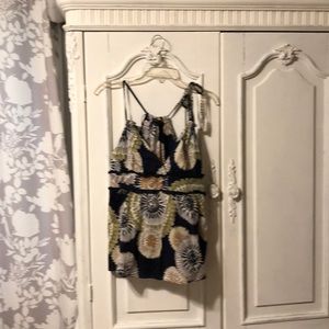 BCBG maxazria med navy summer top